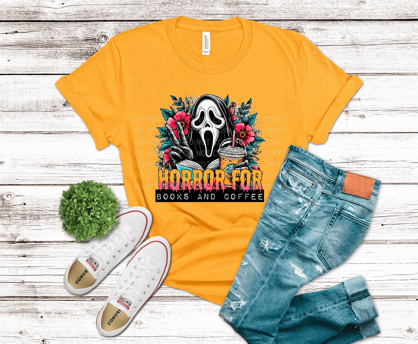 Horror Books and Coffee | DTF - Griffin Expressions