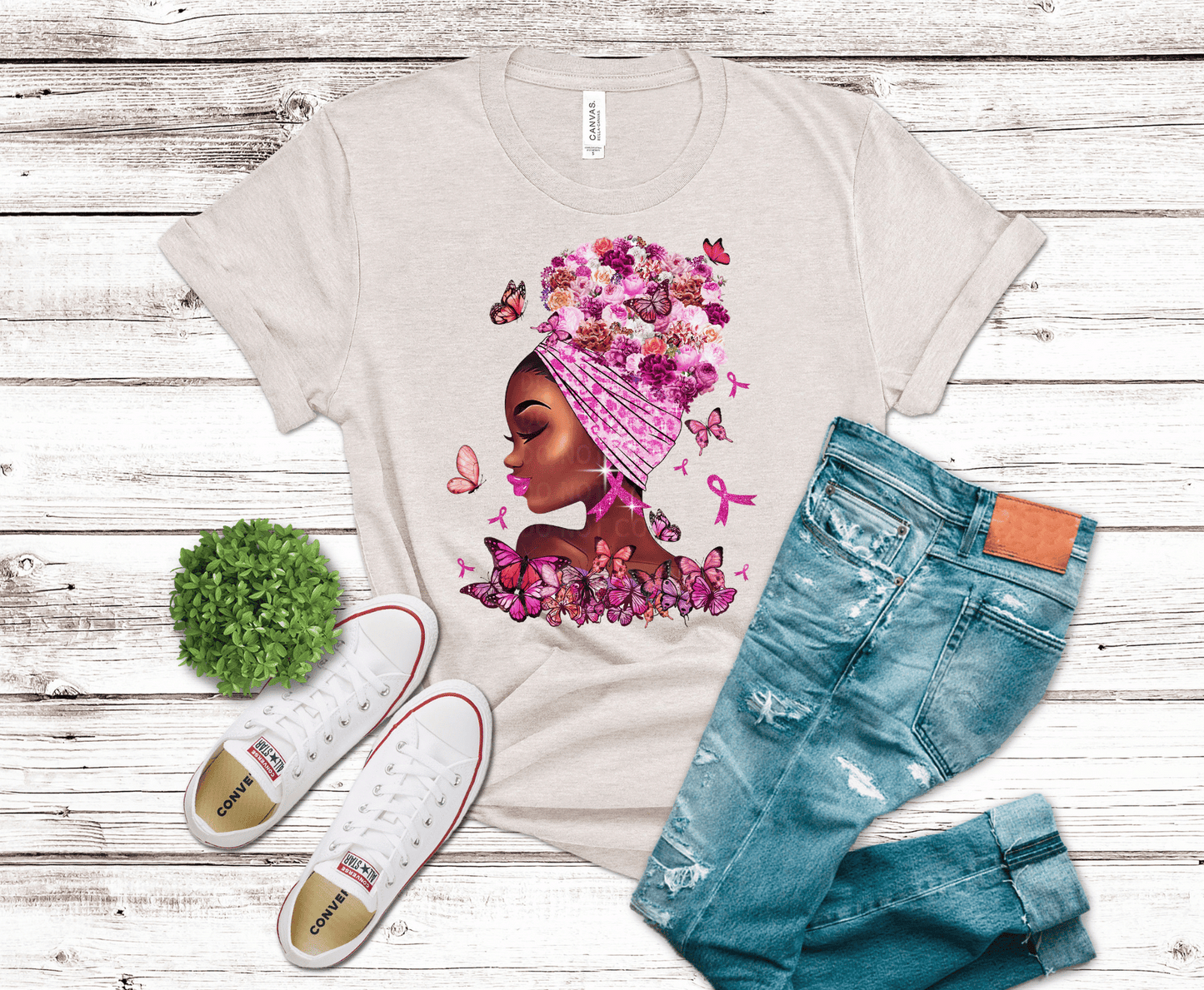 Butterfly & Breast Cancer | DTF - Griffin Expressions