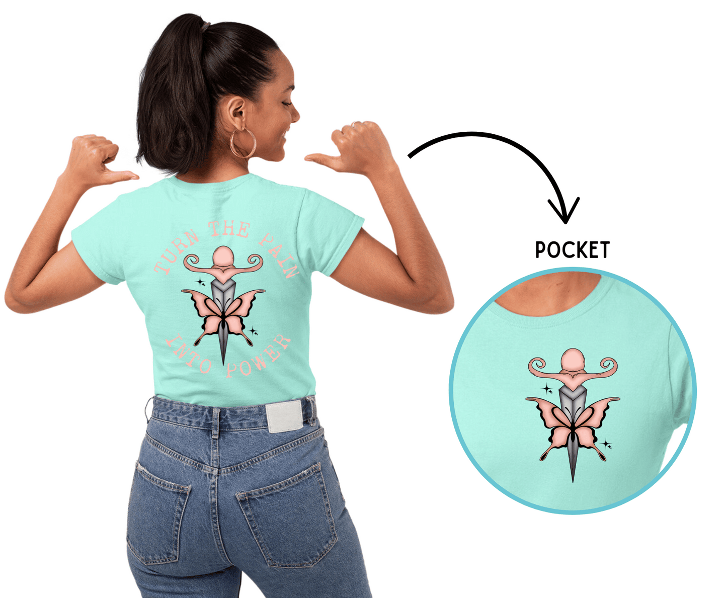 Turn The Pain Into Power | DTF - Griffin Expressions