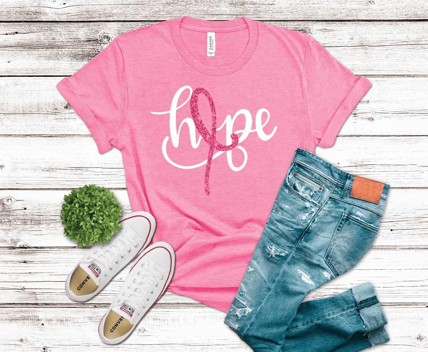 Hope Breast Cancer Ribbon | DTF - Griffin Expressions