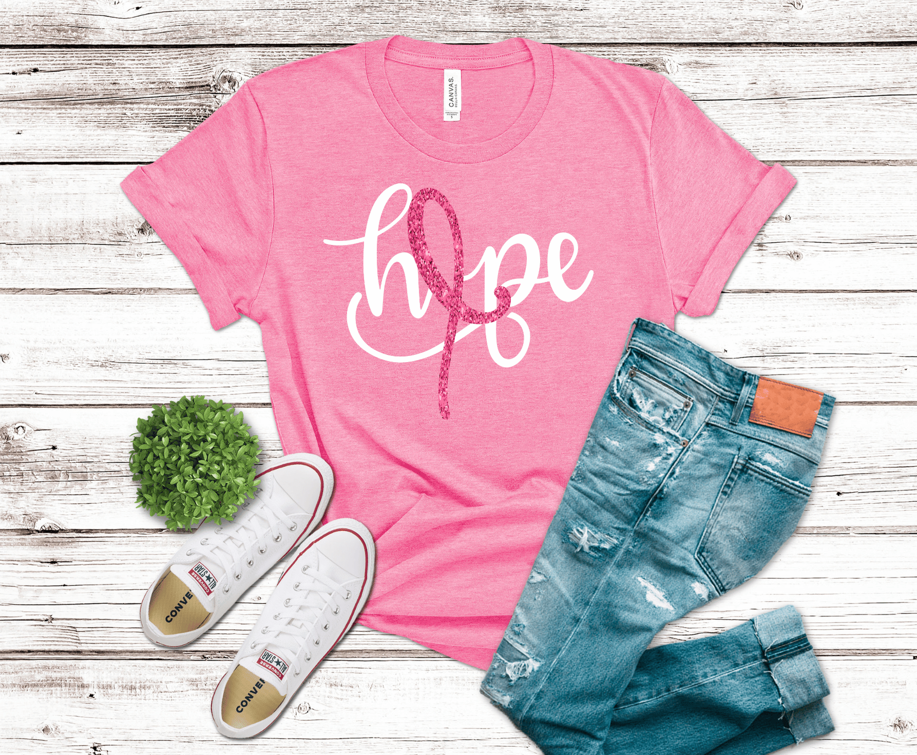 Hope Breast Cancer Ribbon | DTF - Griffin Expressions