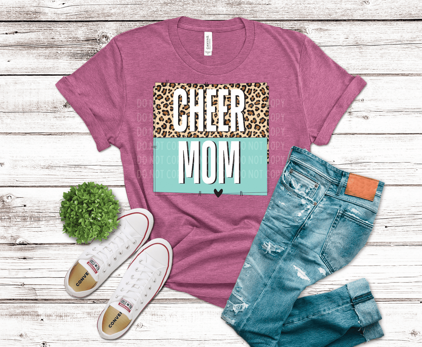 Cheer Mom Heart | DTF - Griffin Expressions
