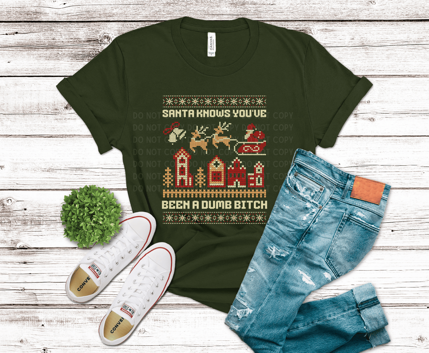 Santa Knows Bitch | DTF - Griffin Expressions