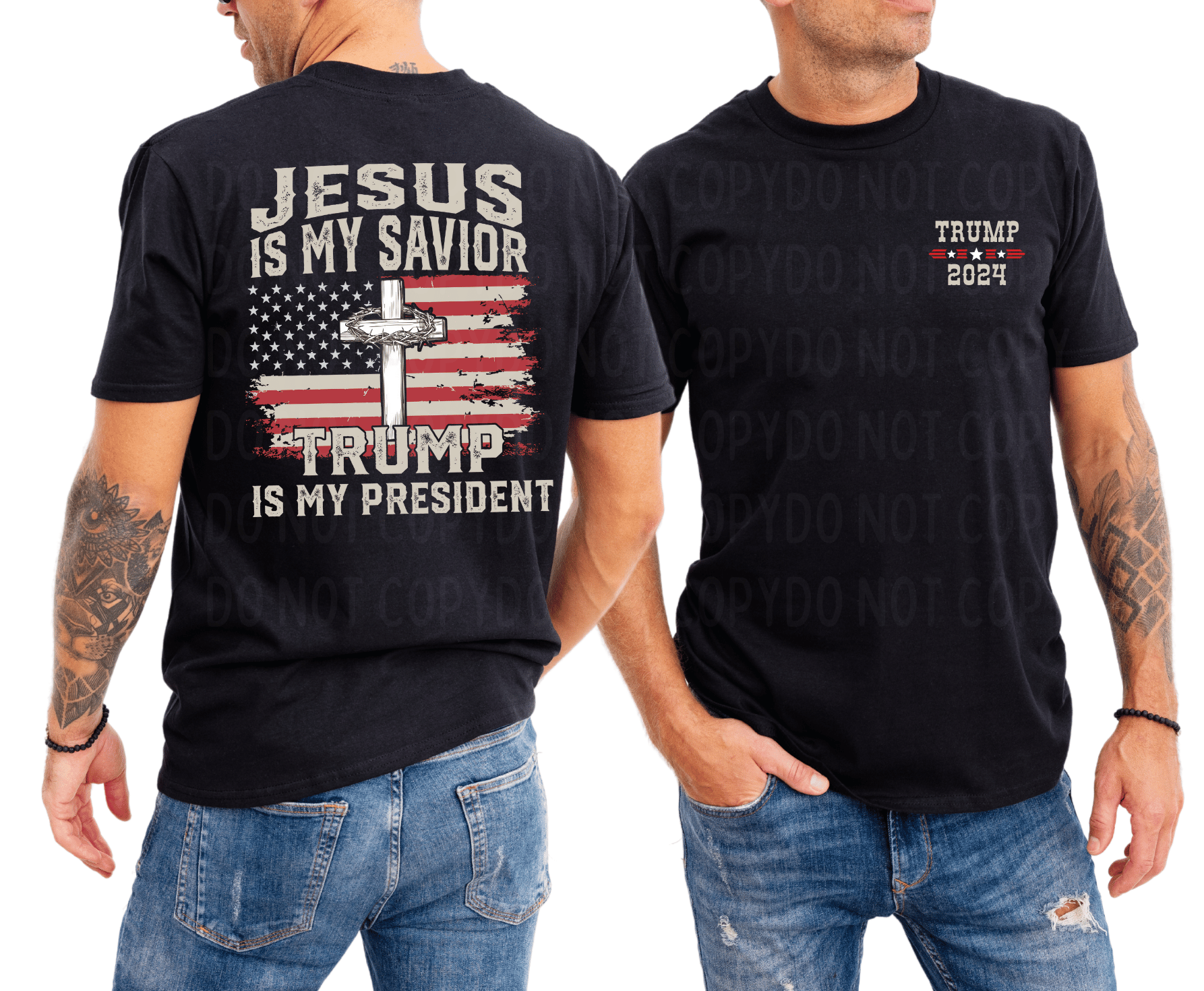 Jesus My Savior, Trump Is My President | DTF - Griffin Expressions