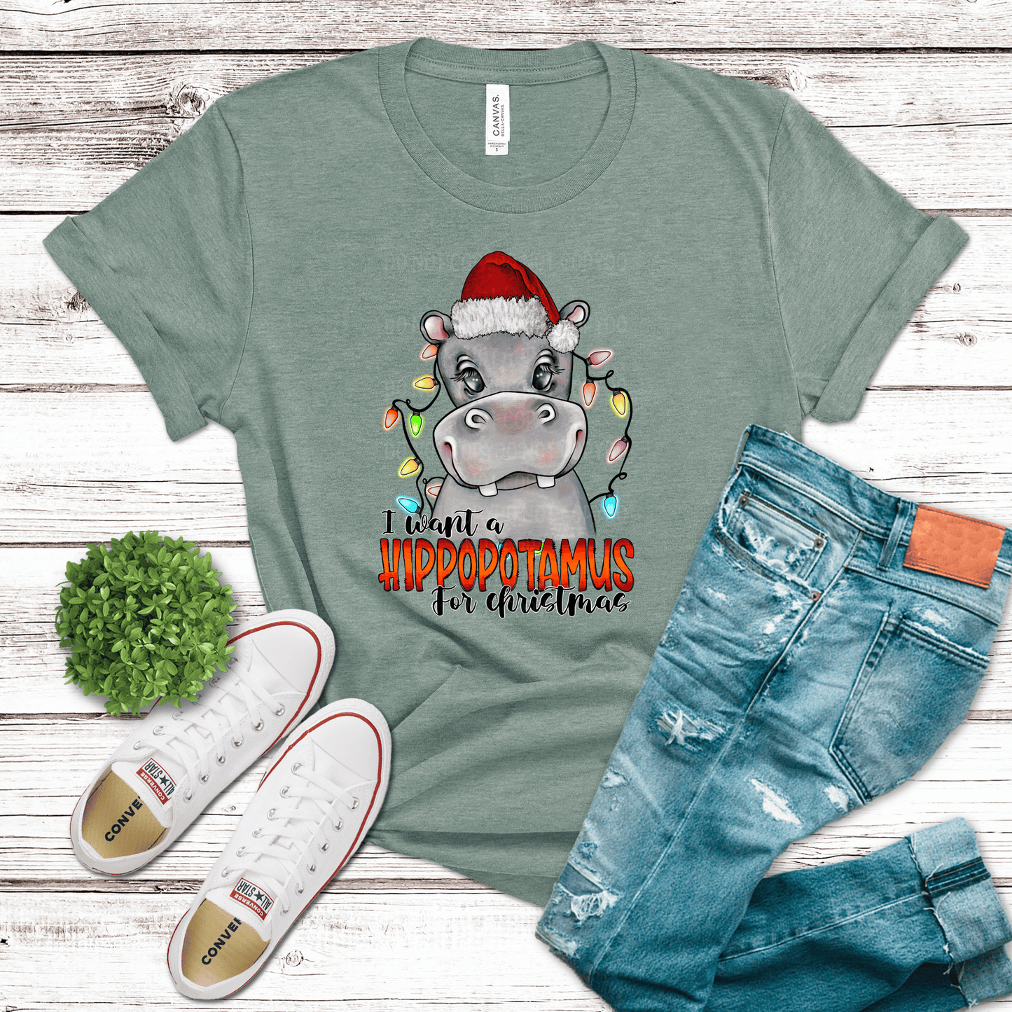 Hippo Christmas | DTF - Griffin Expressions