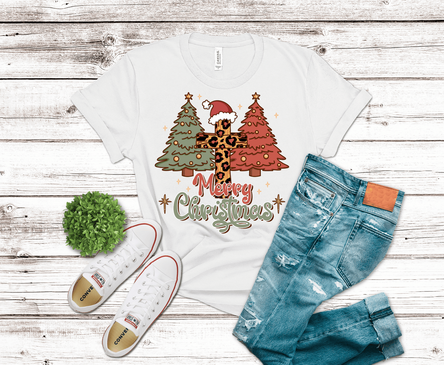 Merry Christmas Leopard | DTF - Griffin Expressions