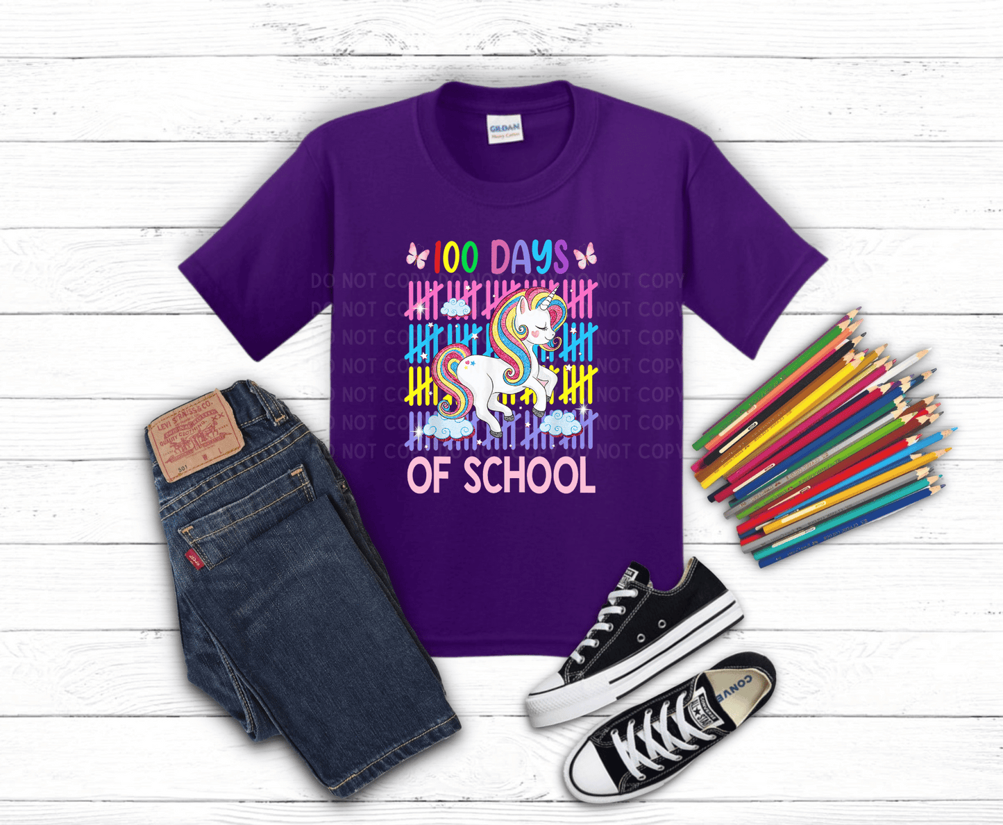 Unicorn 100 Days | DTF - Griffin Expressions