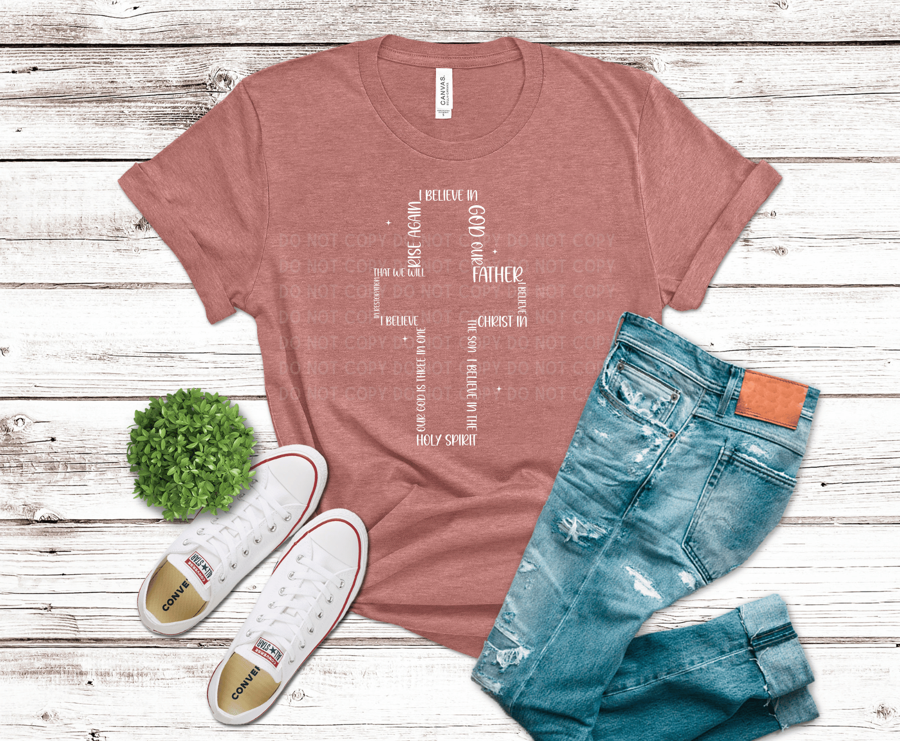 Cross Believe White | DTF - Griffin Expressions
