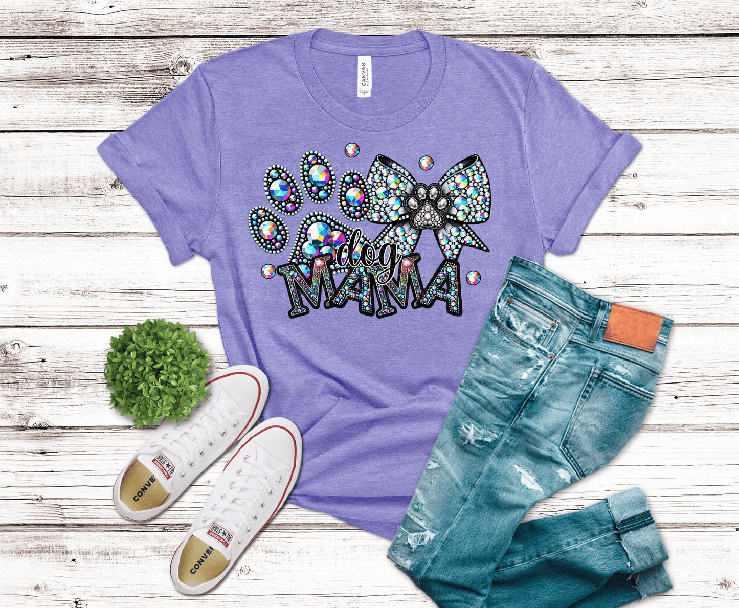 Glitter Dog Mama | DTF - Griffin Expressions