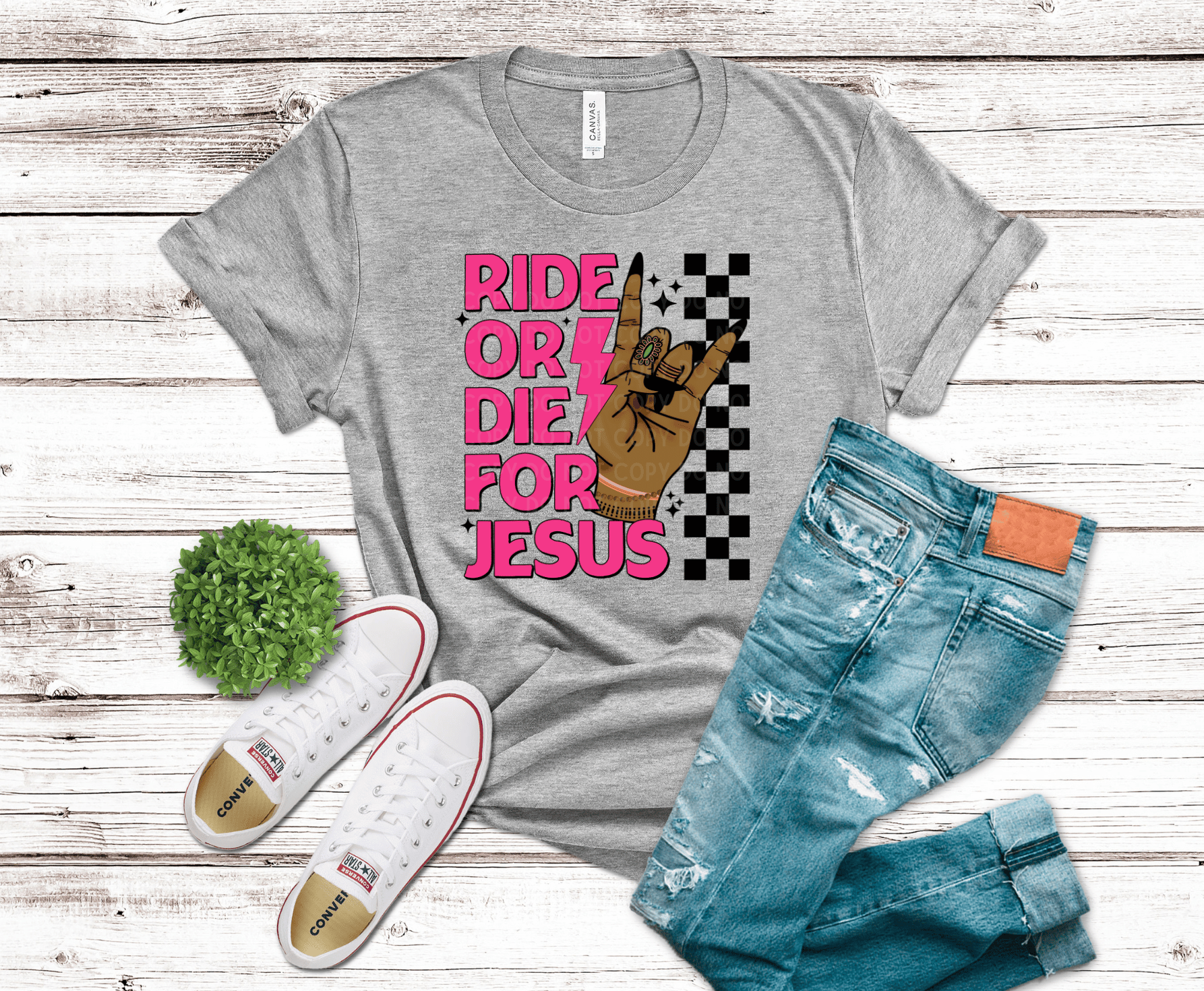 Ride Or Die For Jesus Dark | DTF - Griffin Expressions