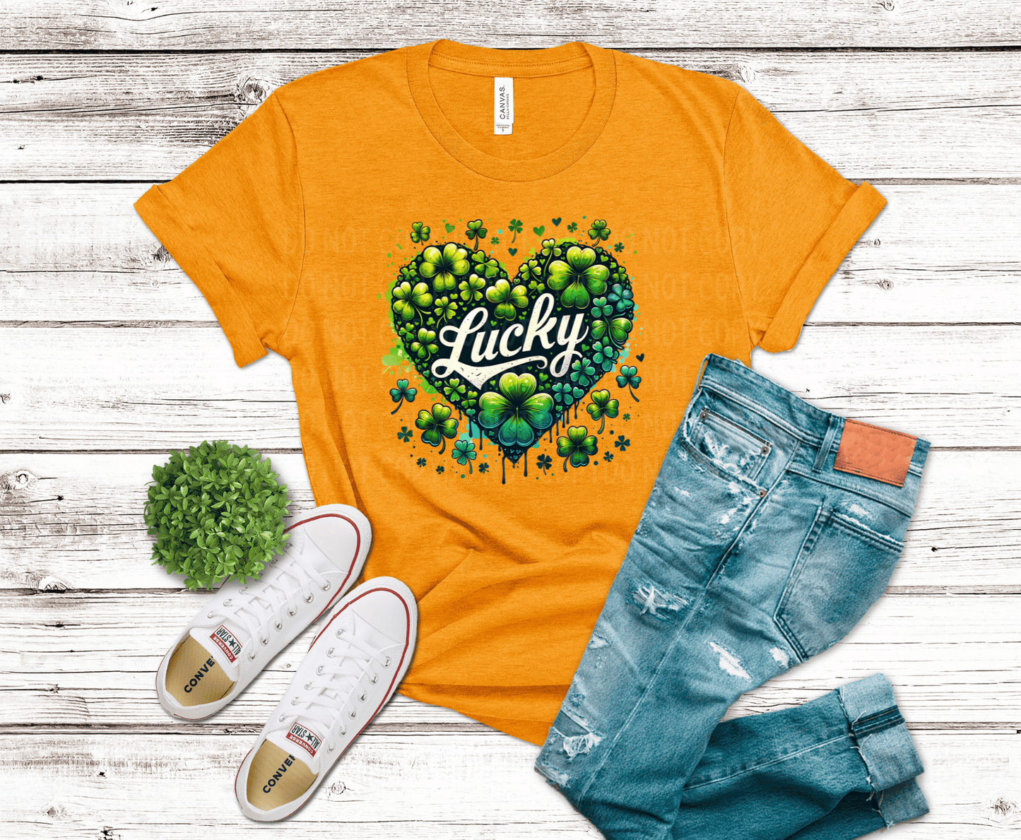 Lucky Shamrock Heart | DTF - Griffin Expressions