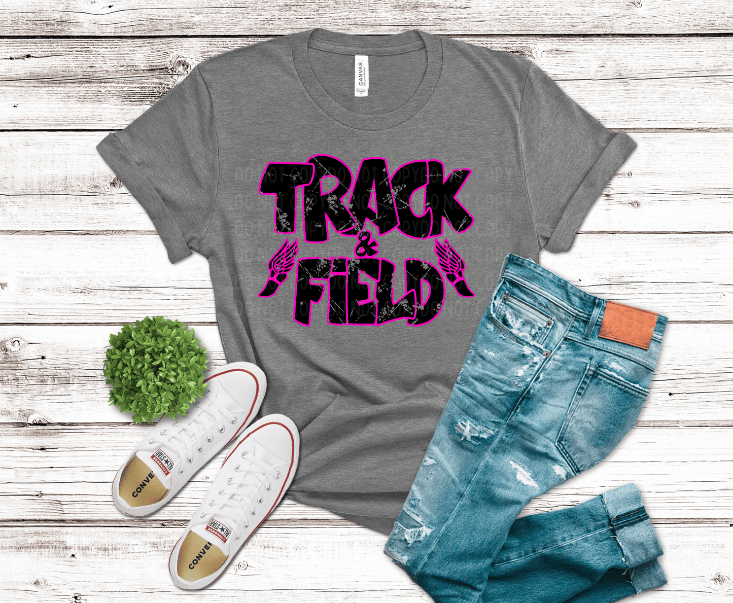 Track and Field Pink | DTF - Griffin Expressions