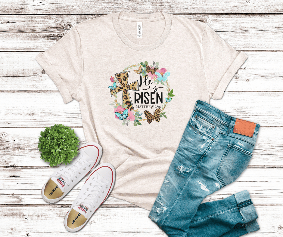 He Is Risen Leopard | DTF - Griffin Expressions