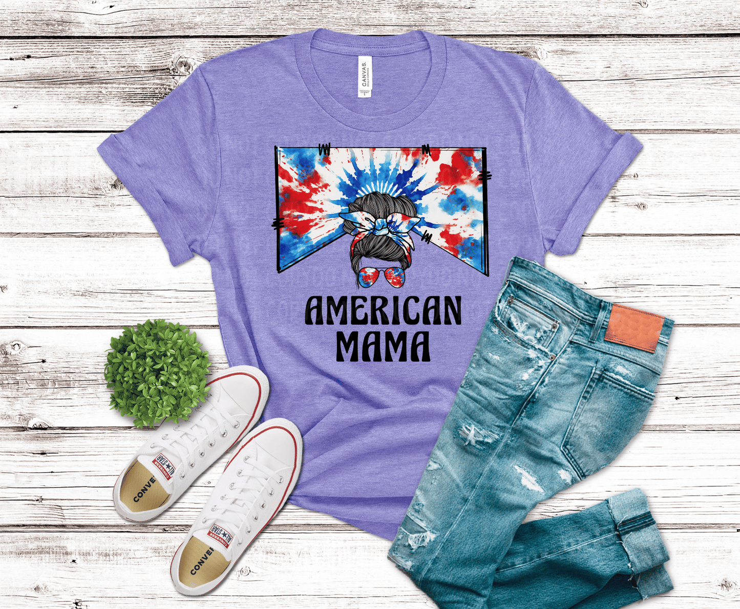 American Mama Tie Dye | DTF - Griffin Expressions