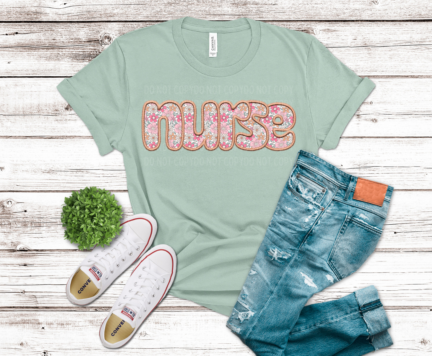 Nurse Embroidery | DTF Heat Transfer