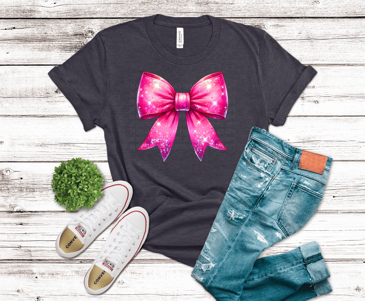 Glitter Bow | DTF Heat Transfers - Griffin Expressions
