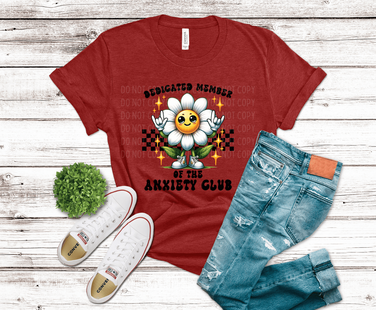 Anxiety Club | DTF Heat Transfer - Griffin Expressions