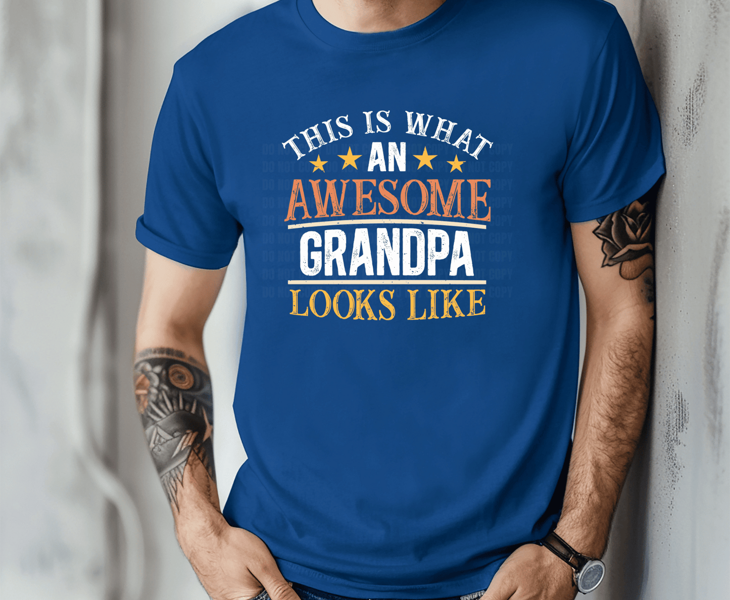 Awesome Grandpa | DTF Heat Transfer - Griffin Expressions