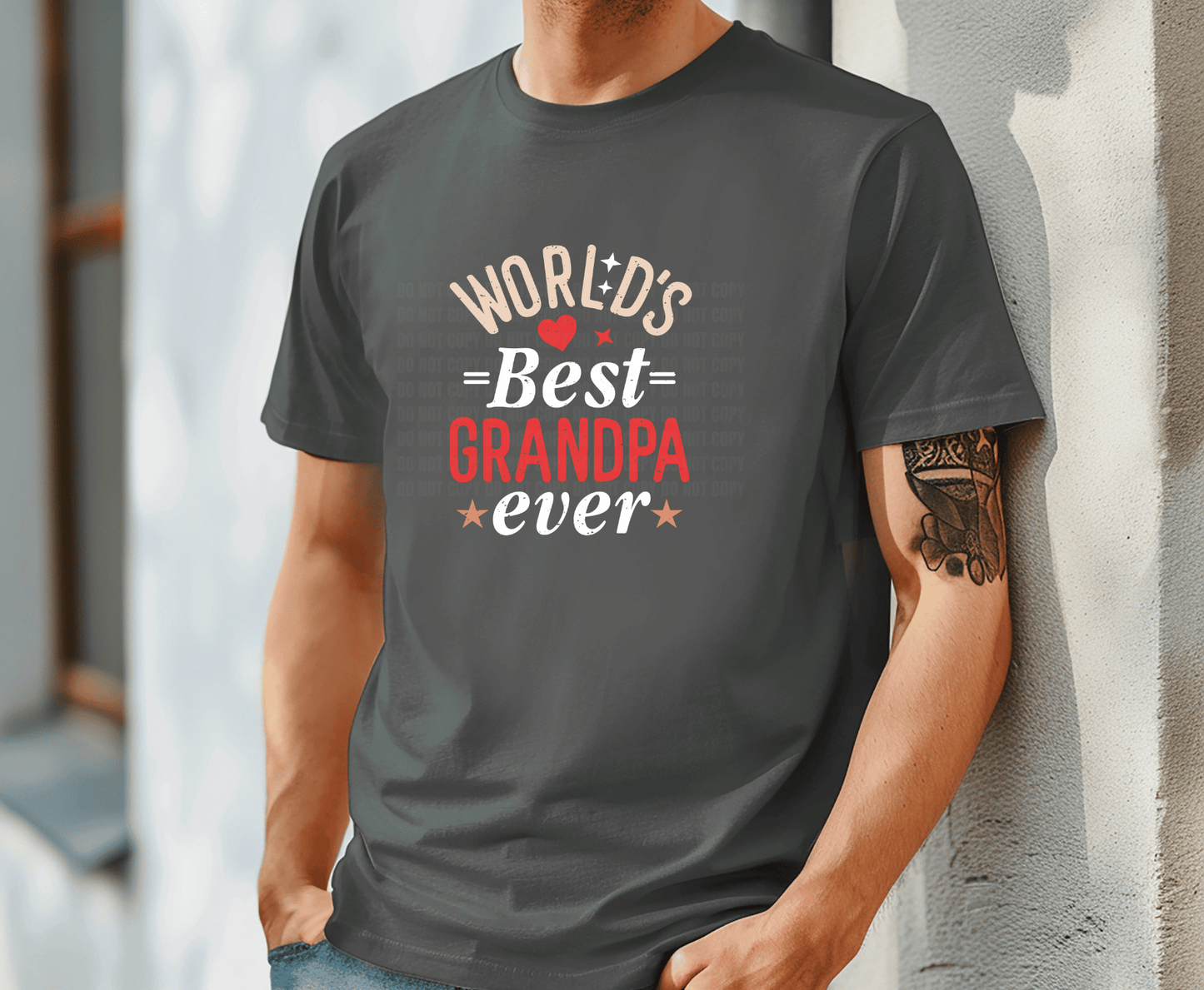Worlds Best Grandpa | DTF Heat Transfer - Griffin Expressions