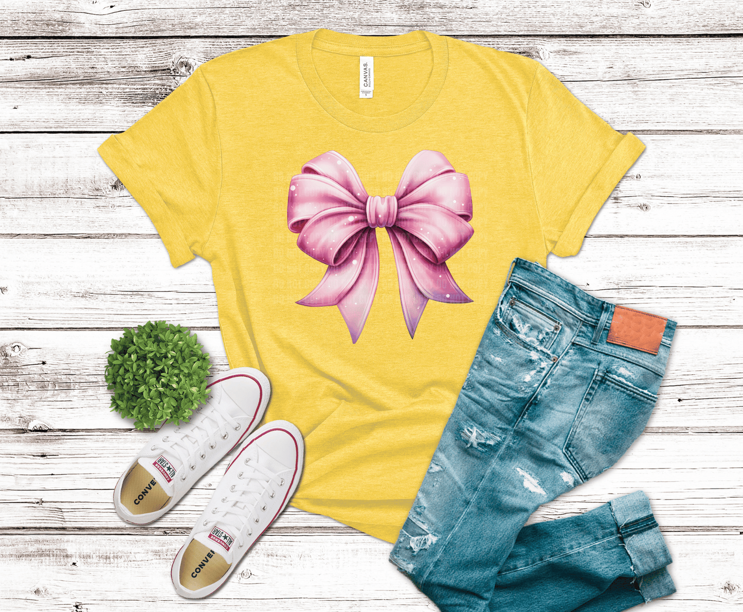 Pretty Pink Bow | DTF Heat Transfer - Griffin Expressions