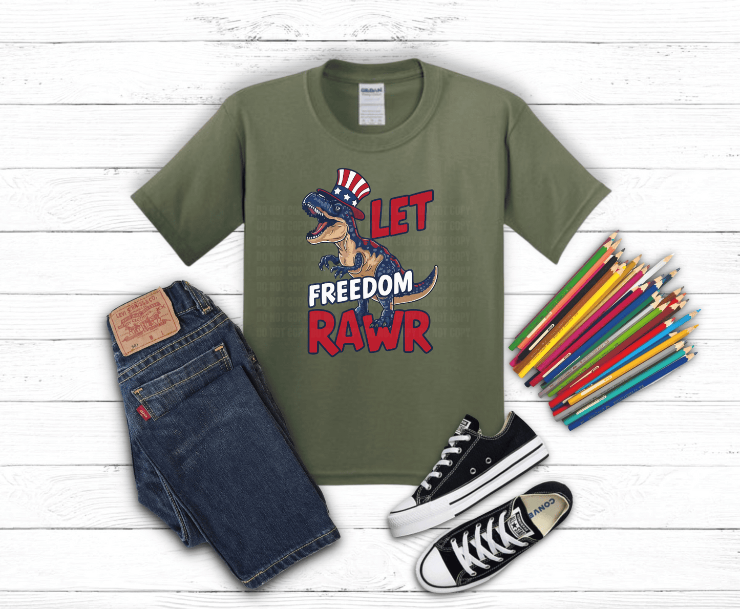 Freedom Rawr | DTF Heat Transfer - Griffin Expressions