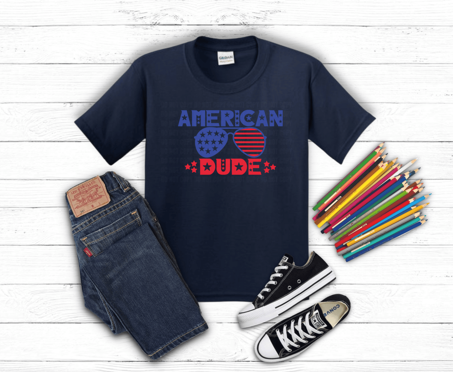 American Dude | DTF Heat Transfer - Griffin Expressions