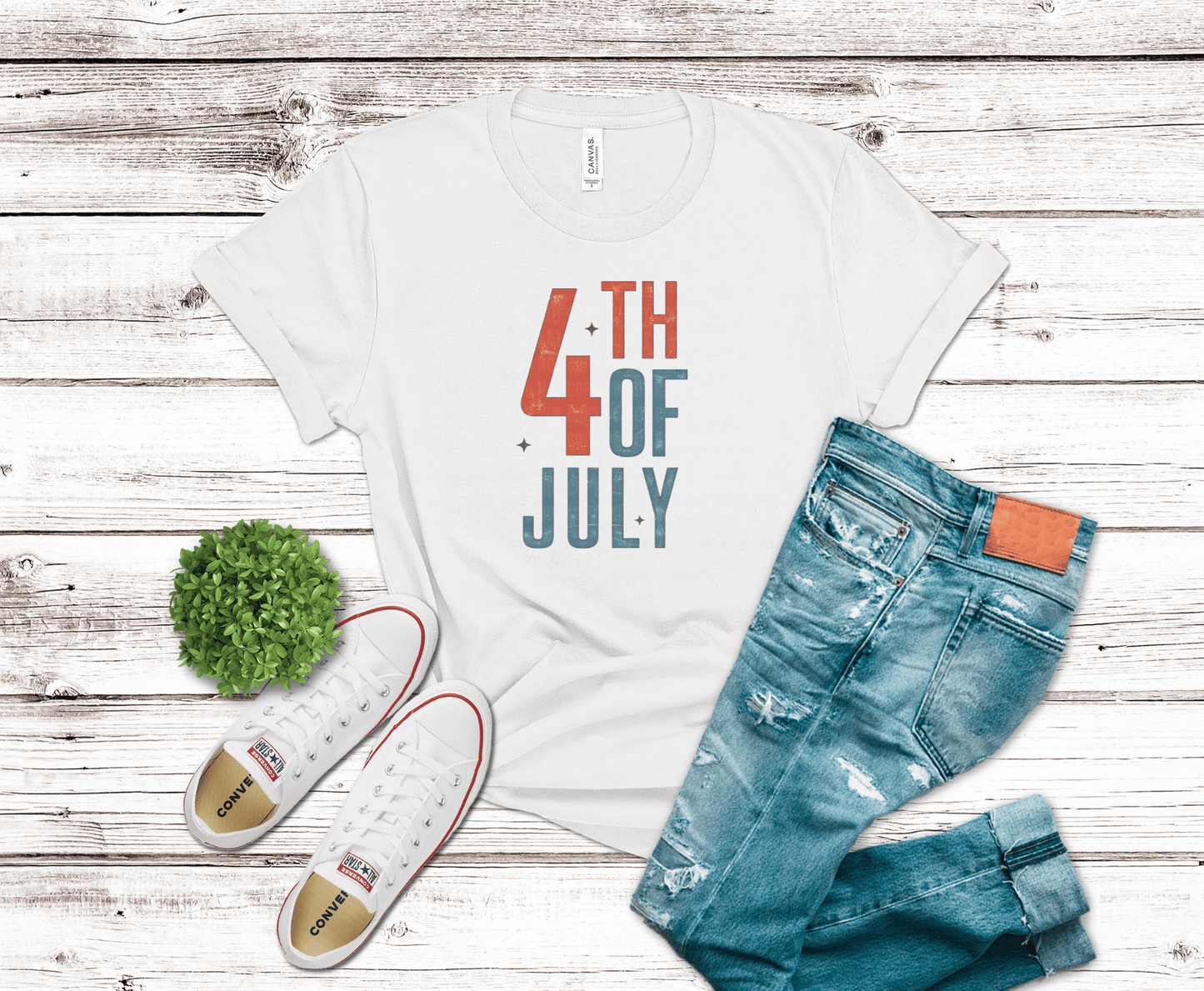 Worn 4th Of July | DTF Heat Transfer - Griffin Expressions