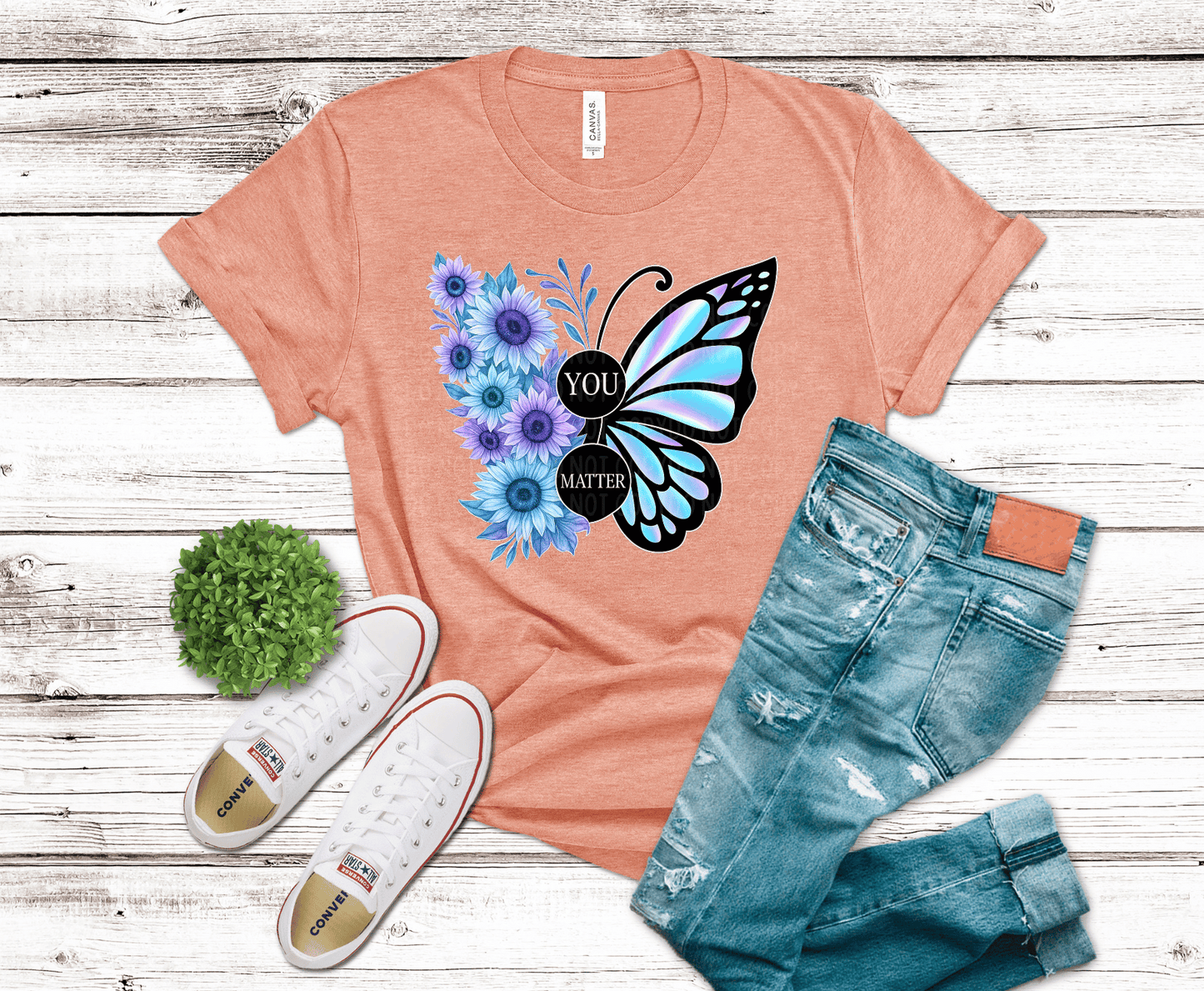 You Matter Butterfly | DTF Heat Transfer - Griffin Expressions