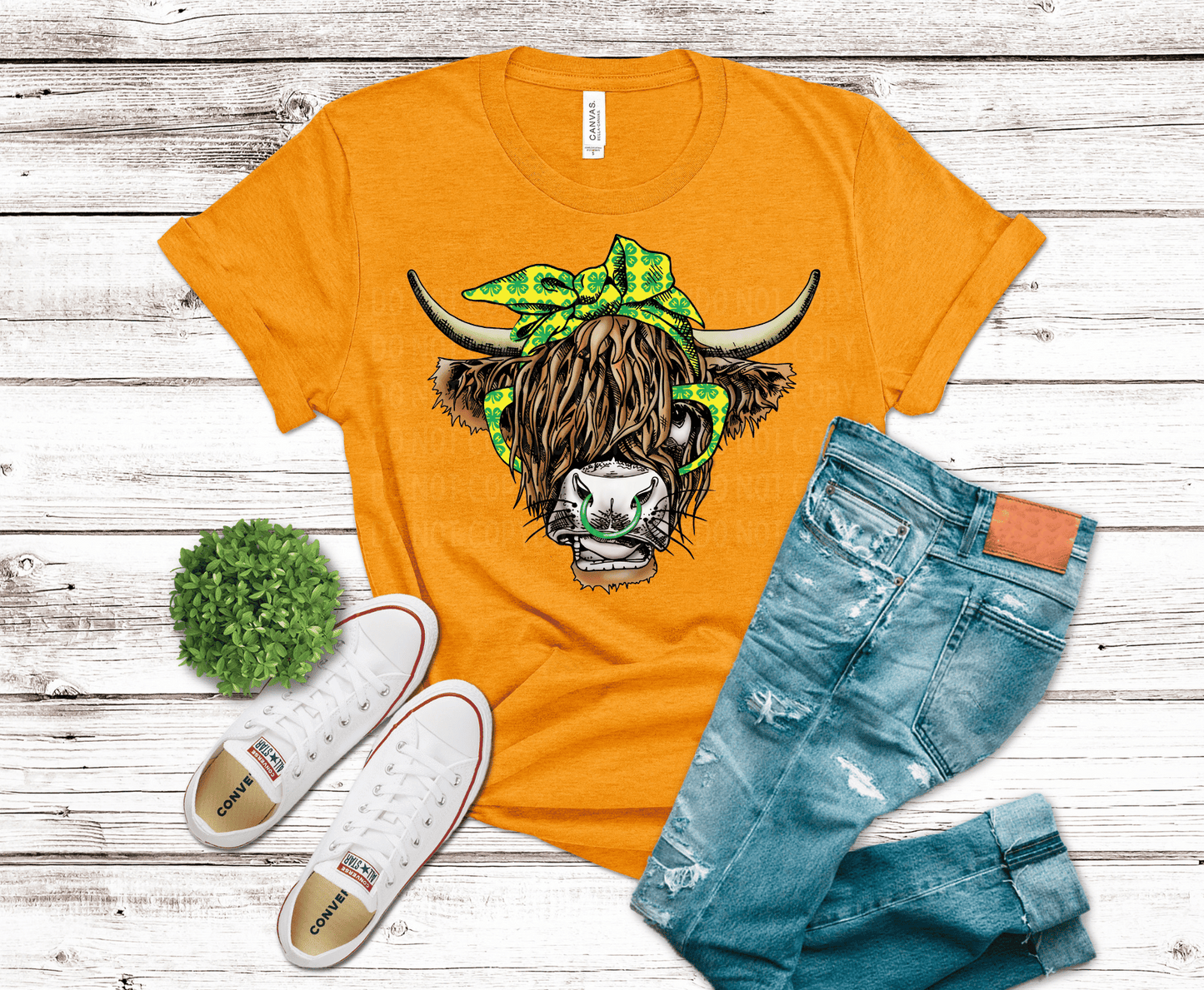 4H Highland Cow | DTF Heat Transfer