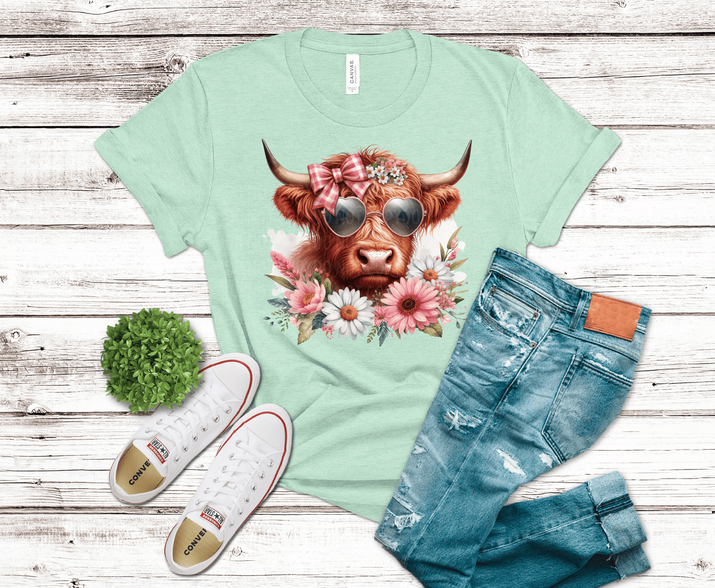 Premade DTF Transfer Gang Sheet For Graphic Tees | Cow Cuteness