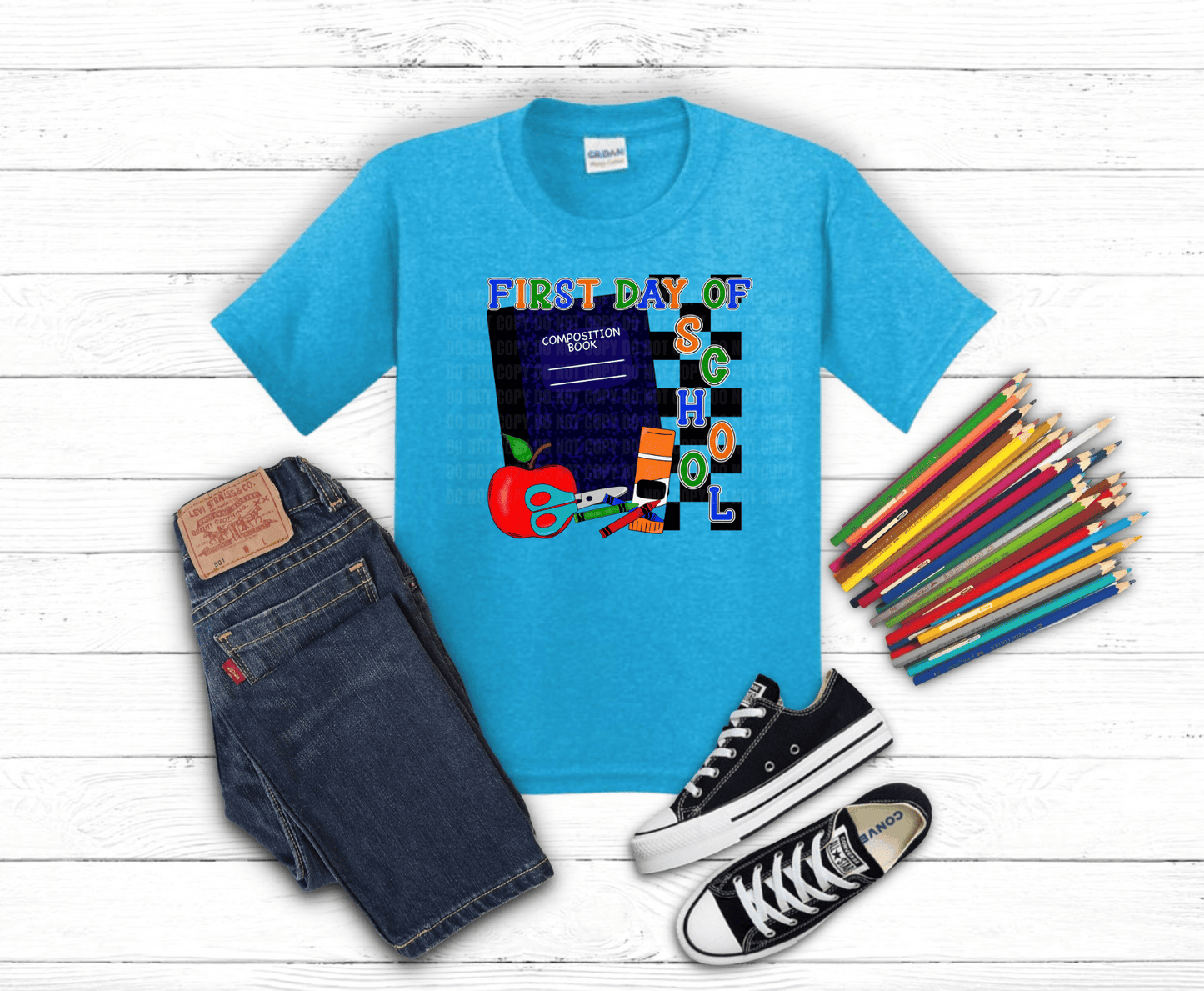 Premade DTF Transfer Gang Sheet For Graphic Tees | Back To School