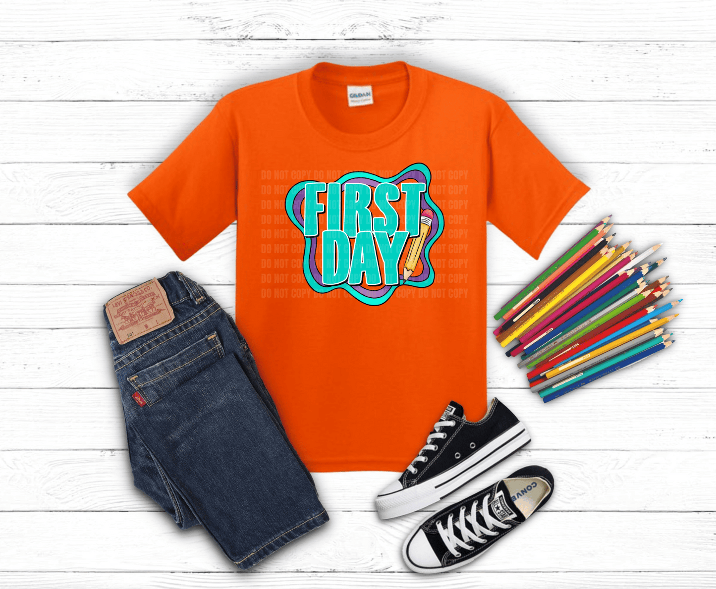 Premade DTF Transfer Gang Sheet For Graphic Tees | Back To School