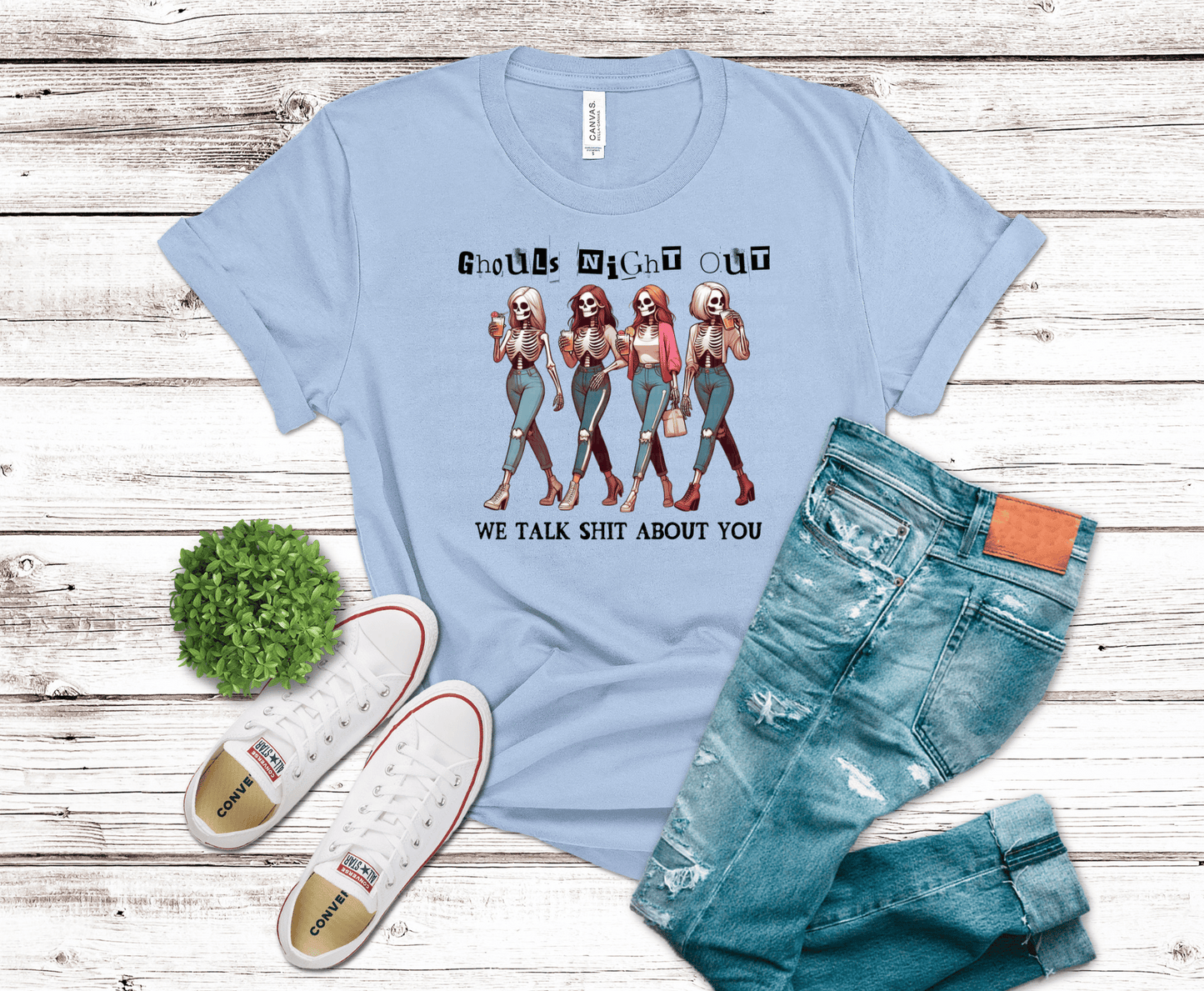 Premade DTF Transfer Gang Sheet For Graphic Tees | Zombie Girl