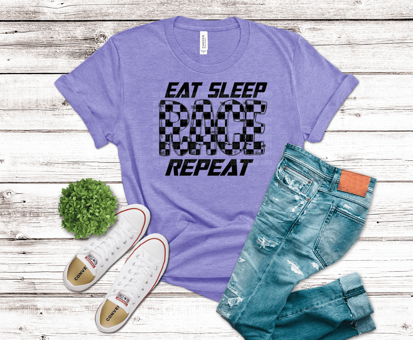 Eat Sleep Race | DTF Heat Transfer