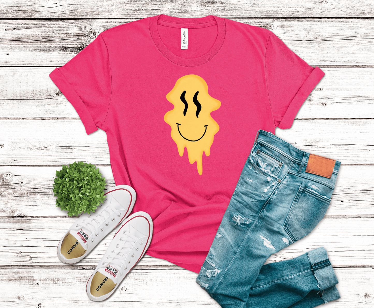 Drippy smile shirt design