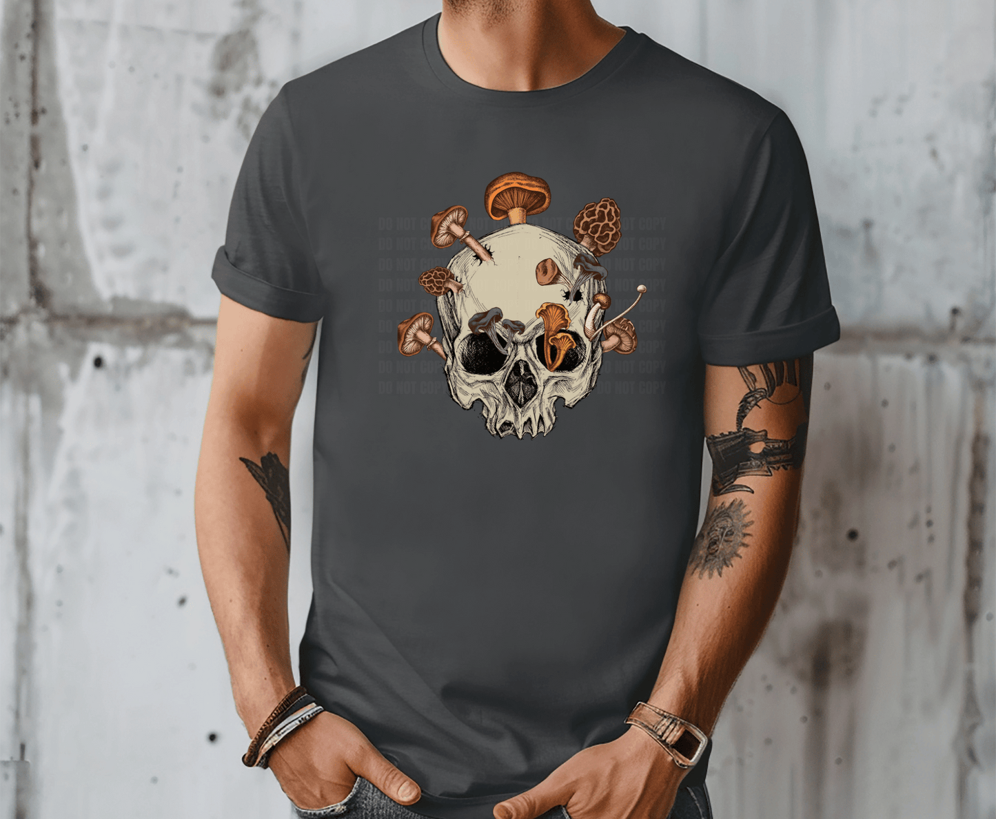 Mushroom Skull | DTF Heat Transfer