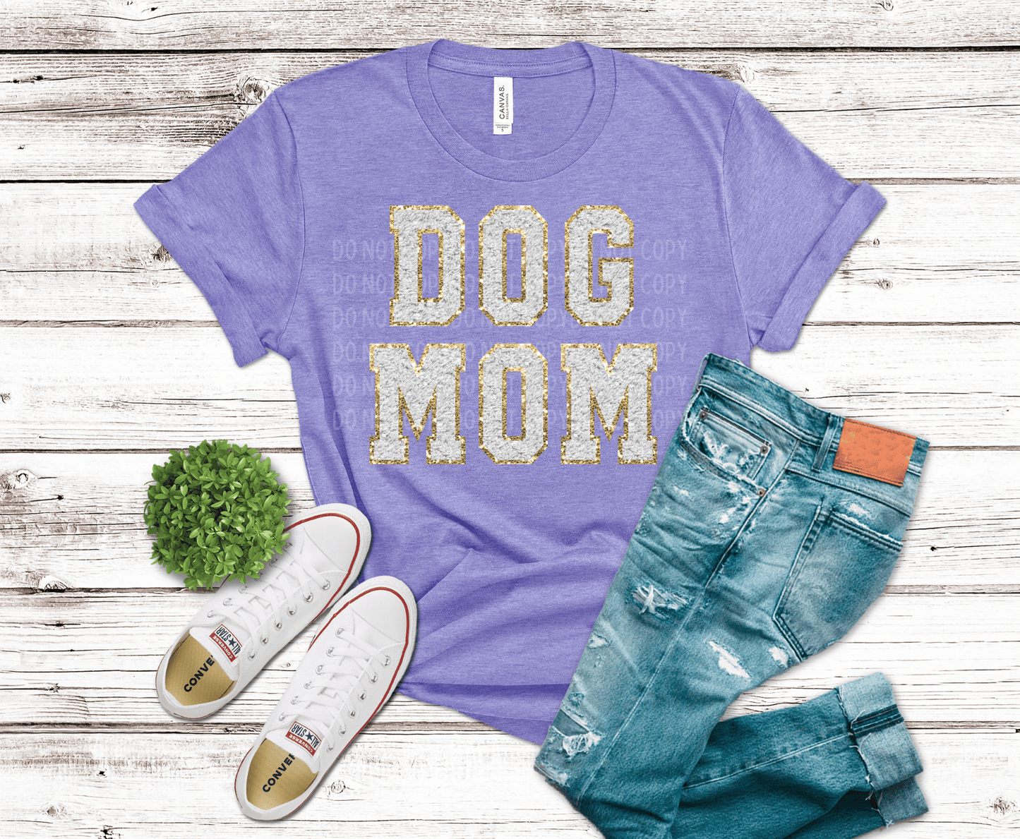 Glitter Dog Mom | DTF Heat Transfer