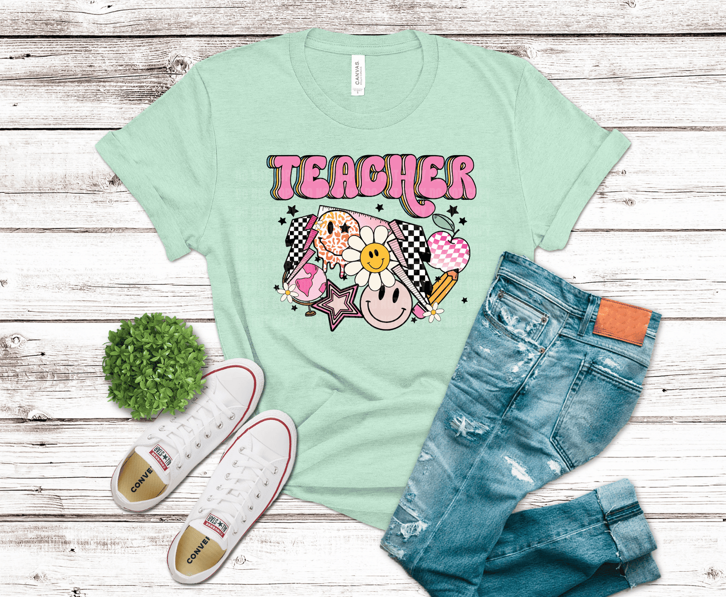 Retro Teacher | DTF Heat Transfer