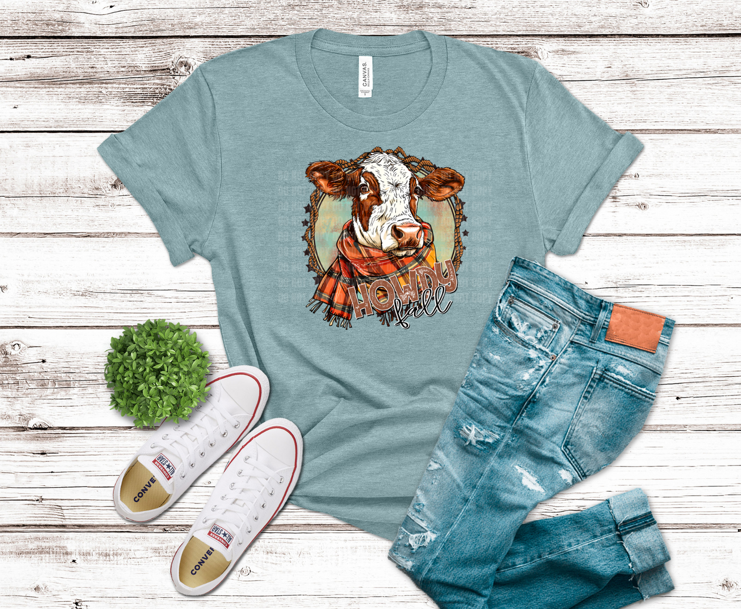 Howdy Fall Cow | DTF Heat Transfer