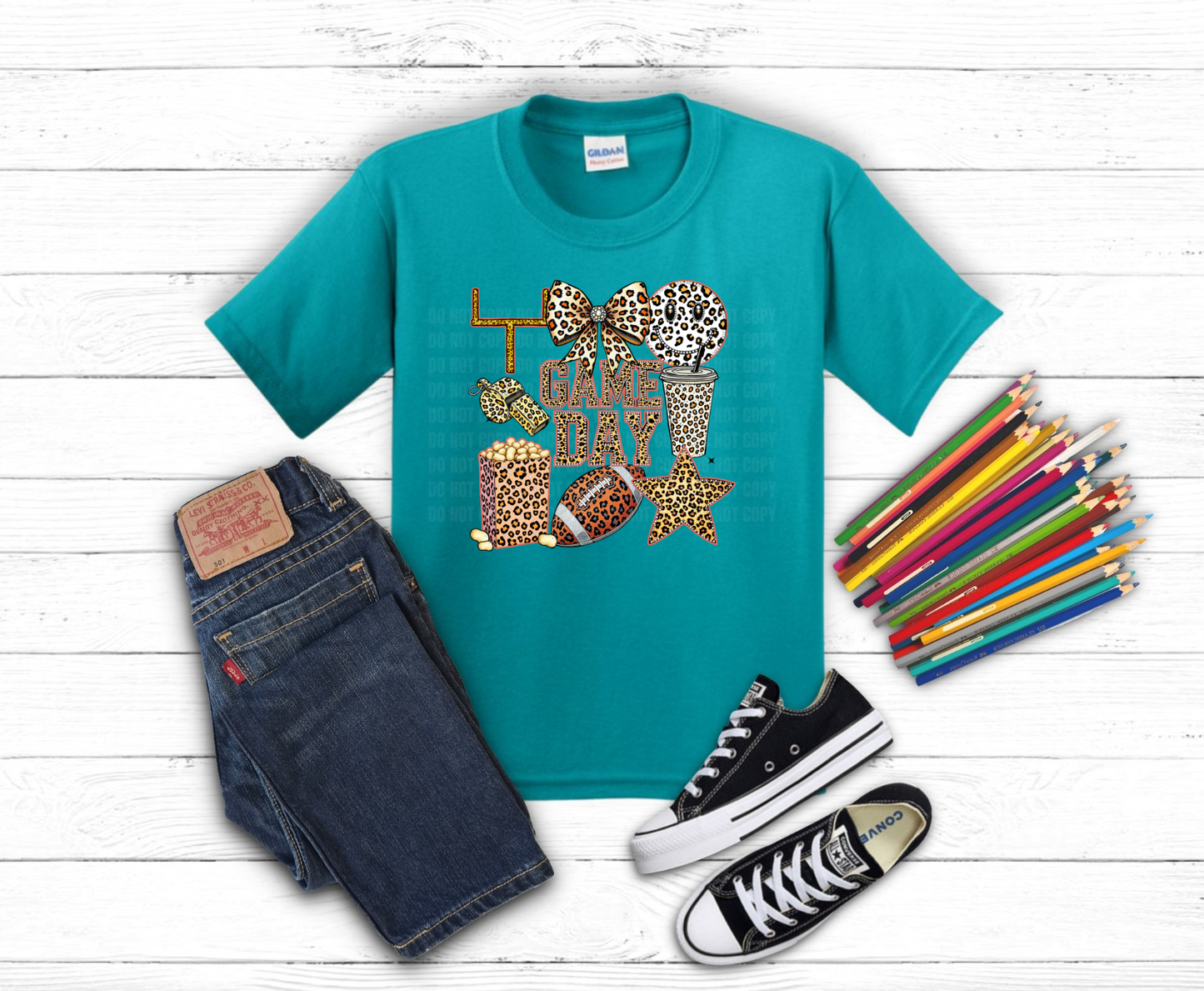 Premade DTF Transfer Gang Sheet For Graphic Tees | Youth Girl Football Fan