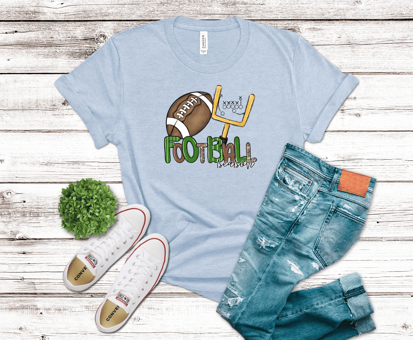 Football Goal Post with goalpost and football DTF transfer, ready to press heat transfer for football shirts