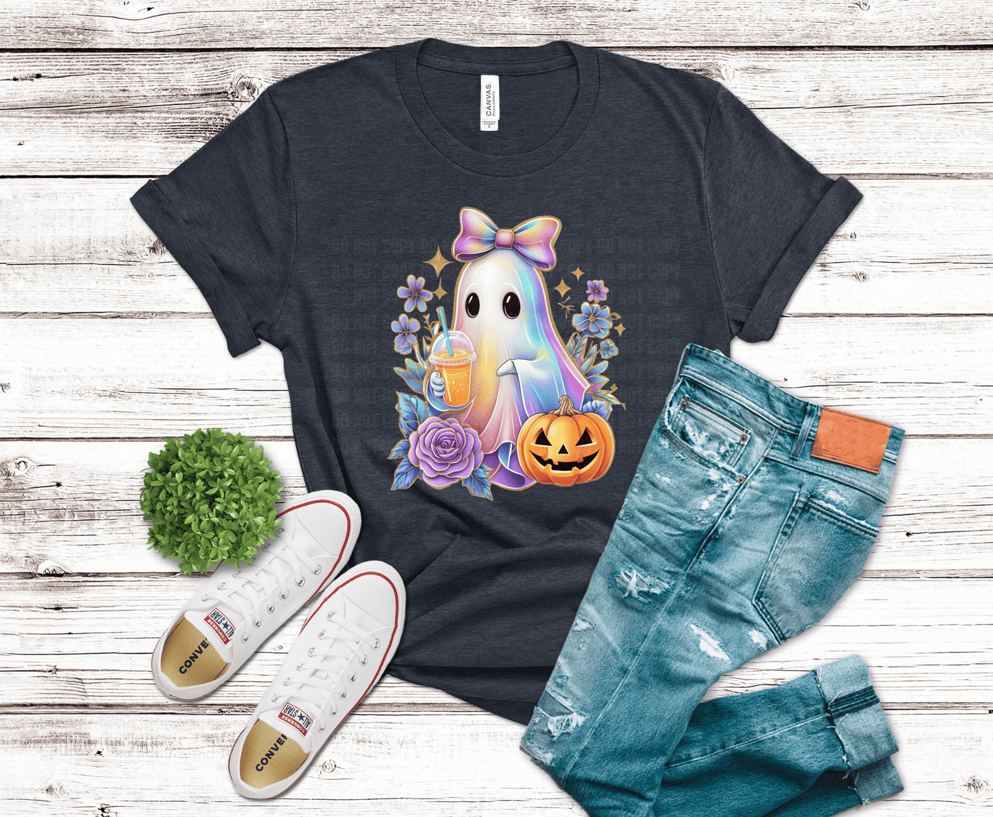 Premade DTF Transfer Gang Sheet For Graphic Tees | Iridescent Halloween