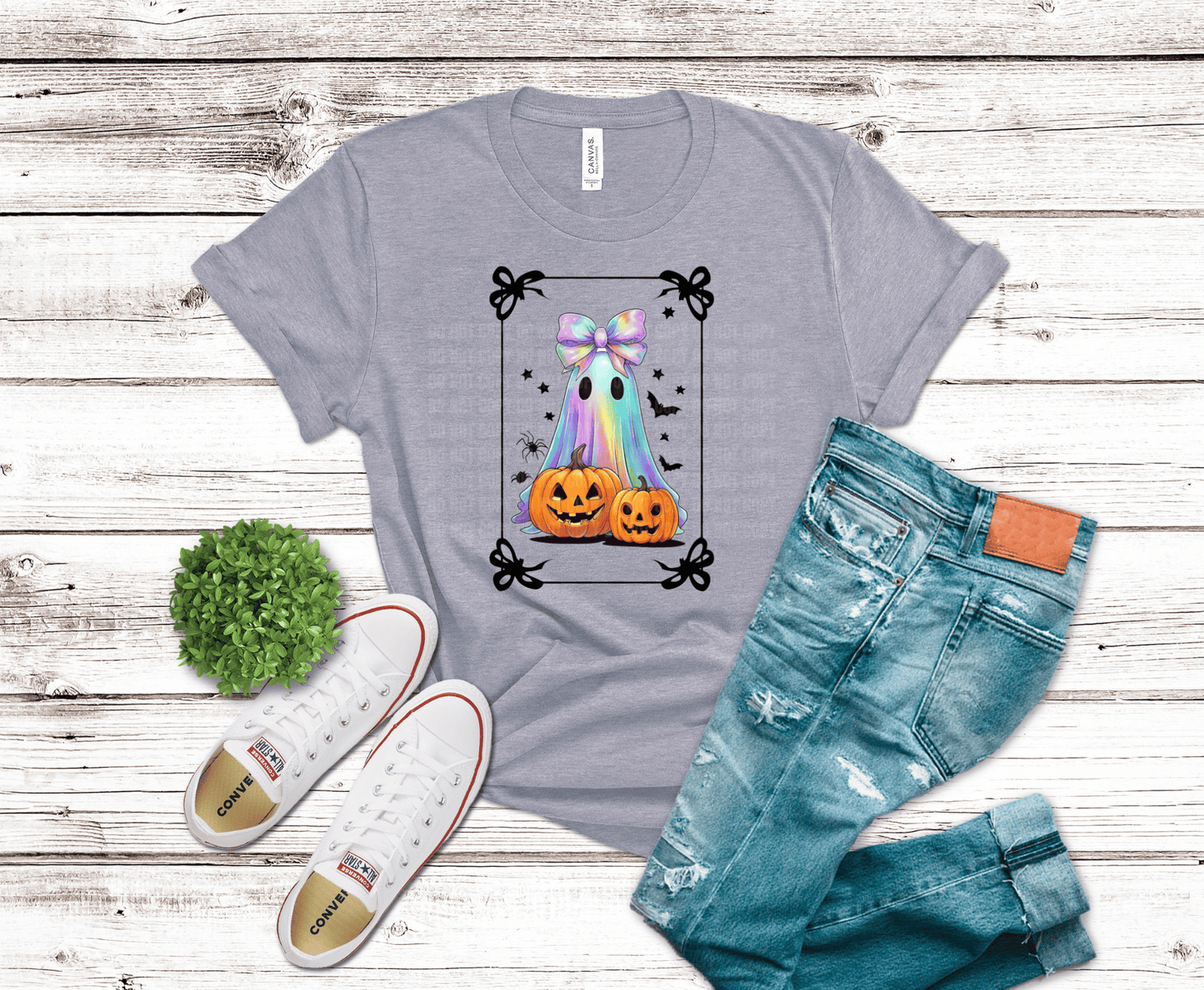 Premade DTF Transfer Gang Sheet For Graphic Tees | Iridescent Halloween