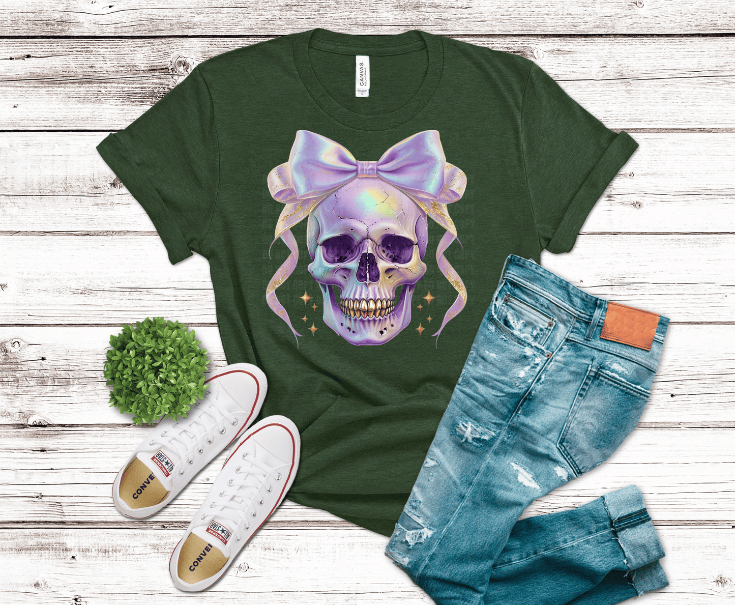 Premade DTF Transfer Gang Sheet For Graphic Tees | Iridescent Halloween