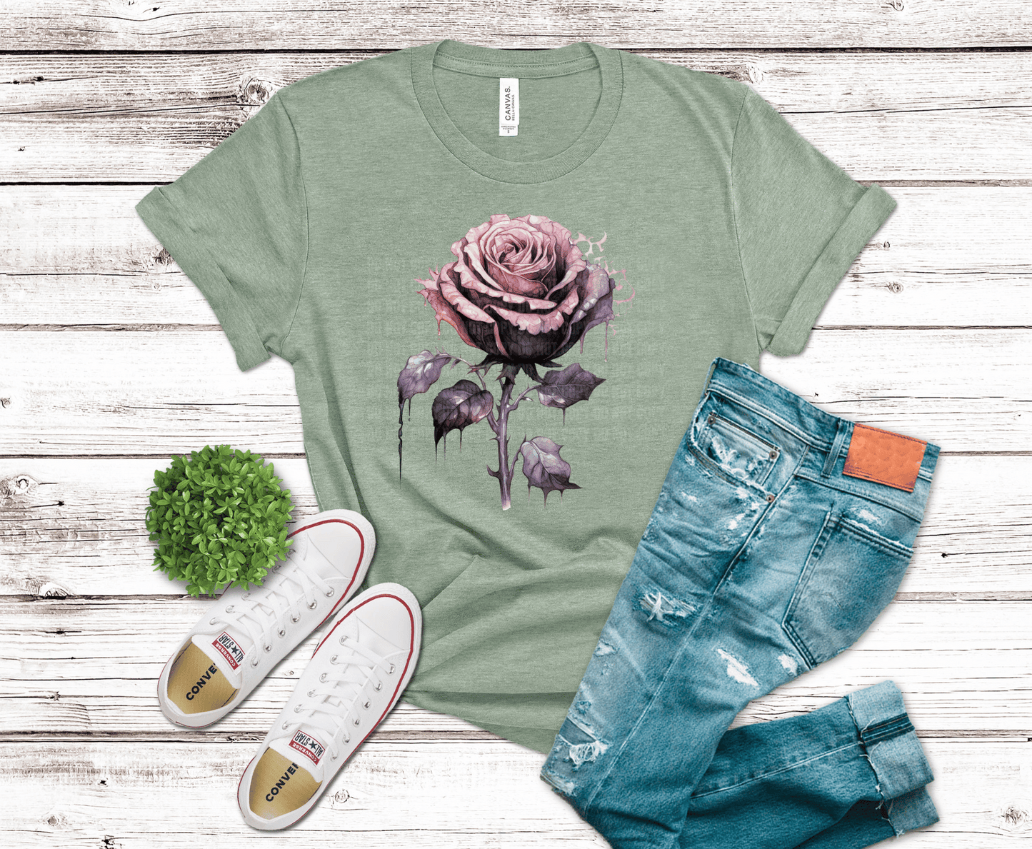 Pink Rose | DTF Heat Transfer