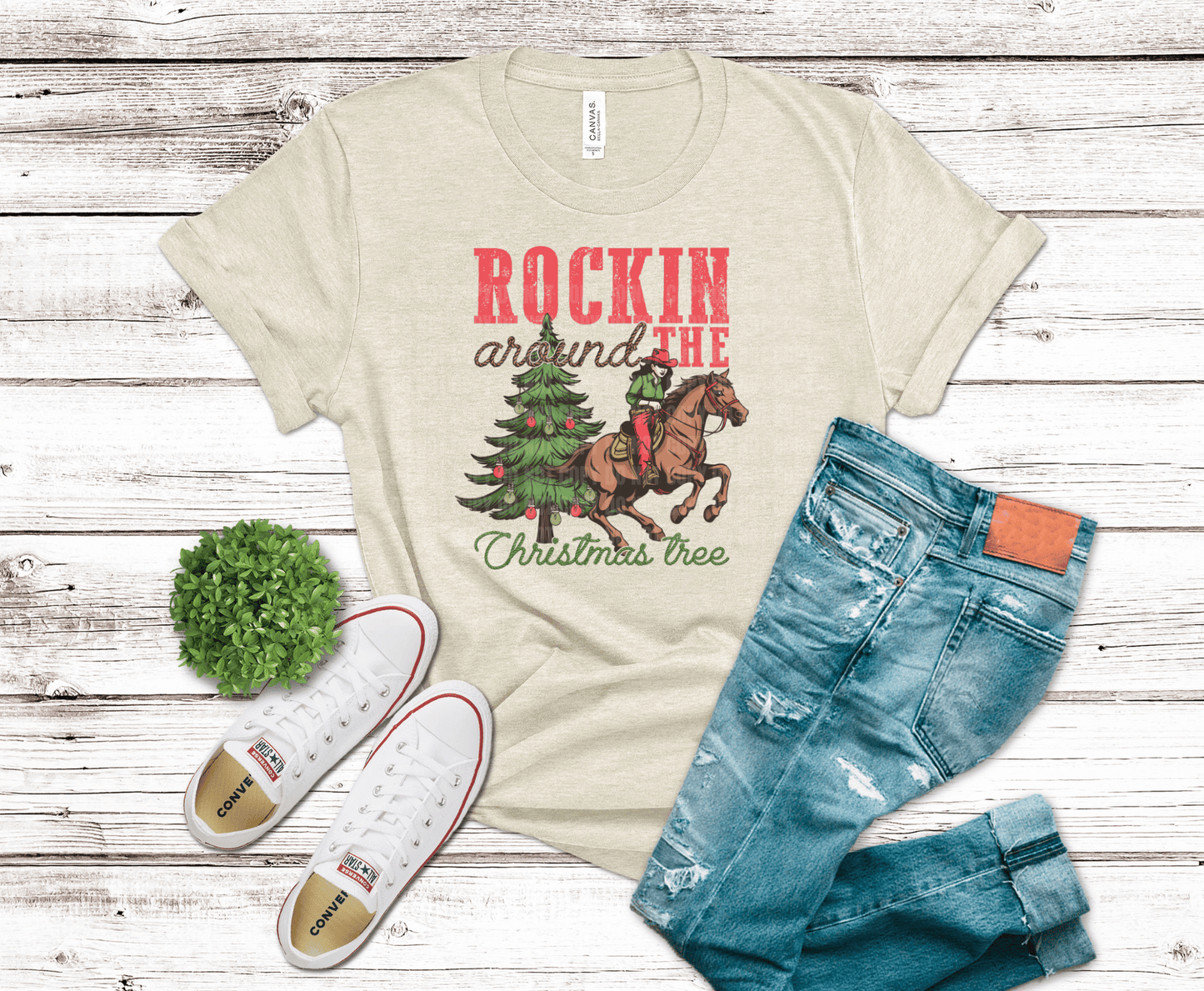 Premade DTF Transfer Gang Sheet For Graphic Tees | Christmas Farm Life