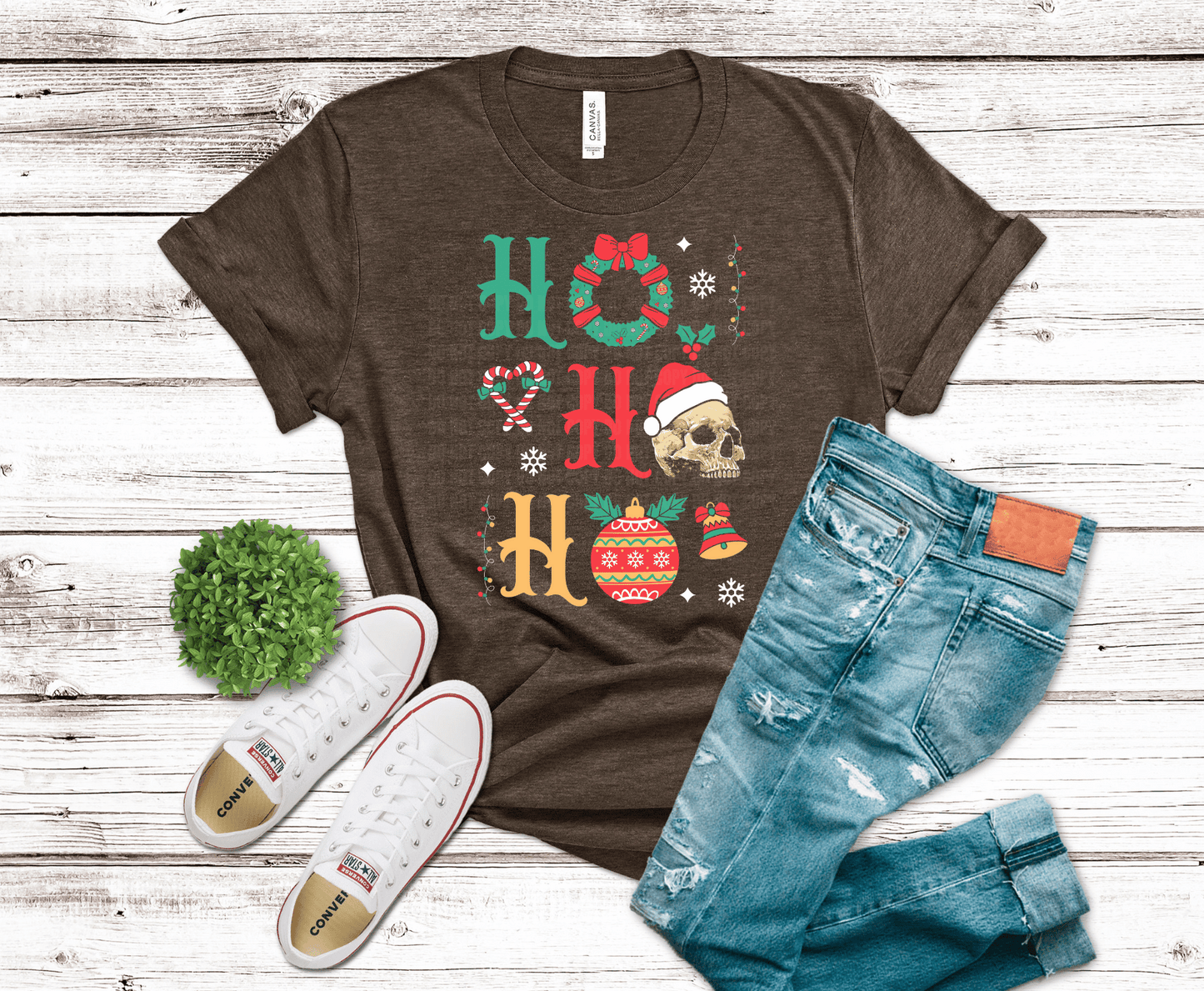 Premade DTF Transfer Gang Sheet For Graphic Tees | Spooky Christmas