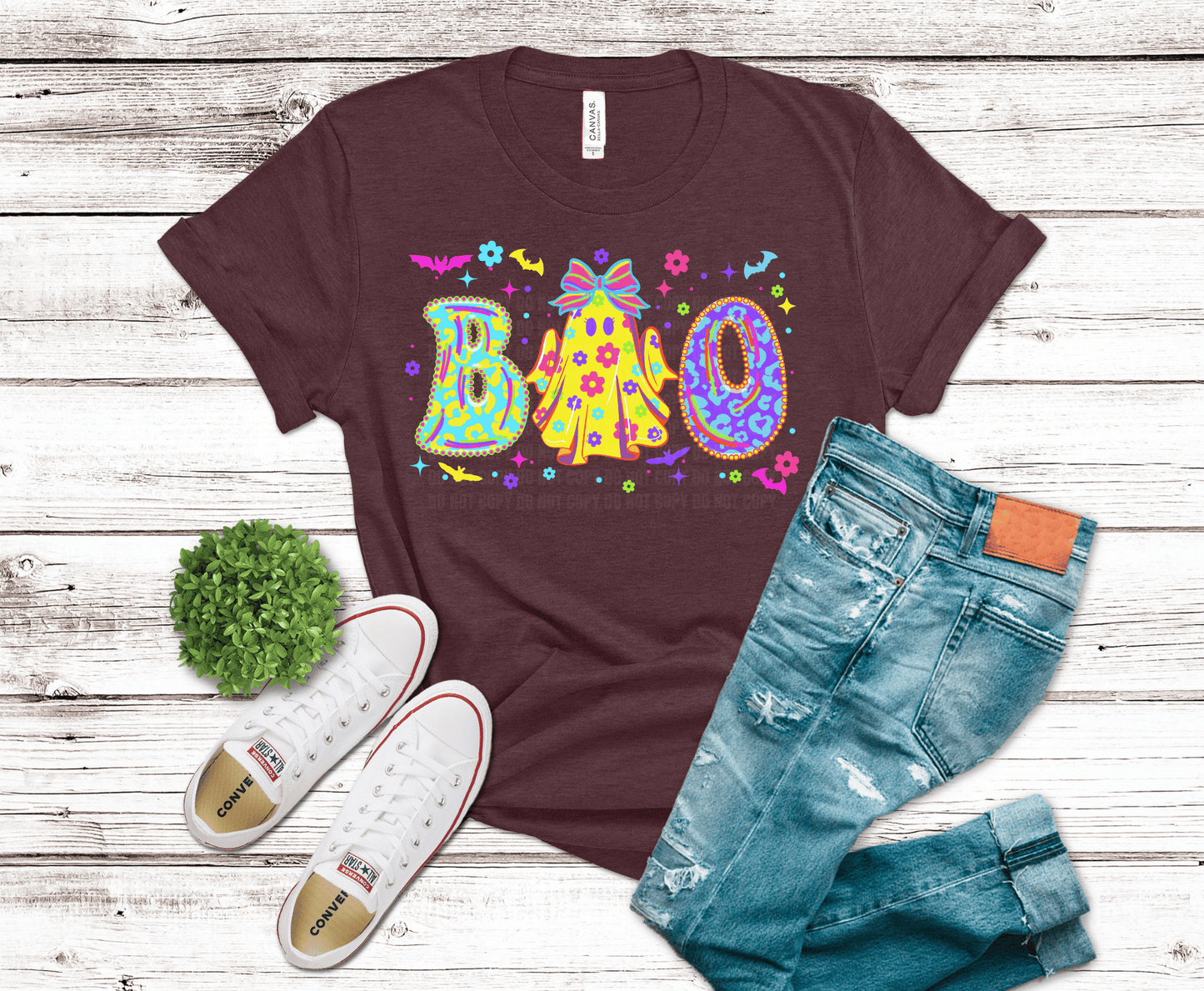 Premade DTF Transfer Gang Sheet For Graphic Tees | Neon Halloween
