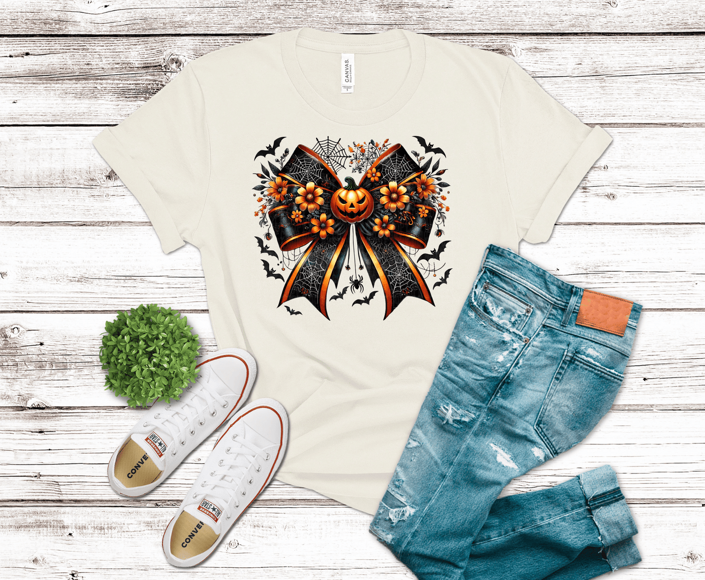 Premade DTF Transfer Gang Sheet For Graphic Tees | Halloween Bows