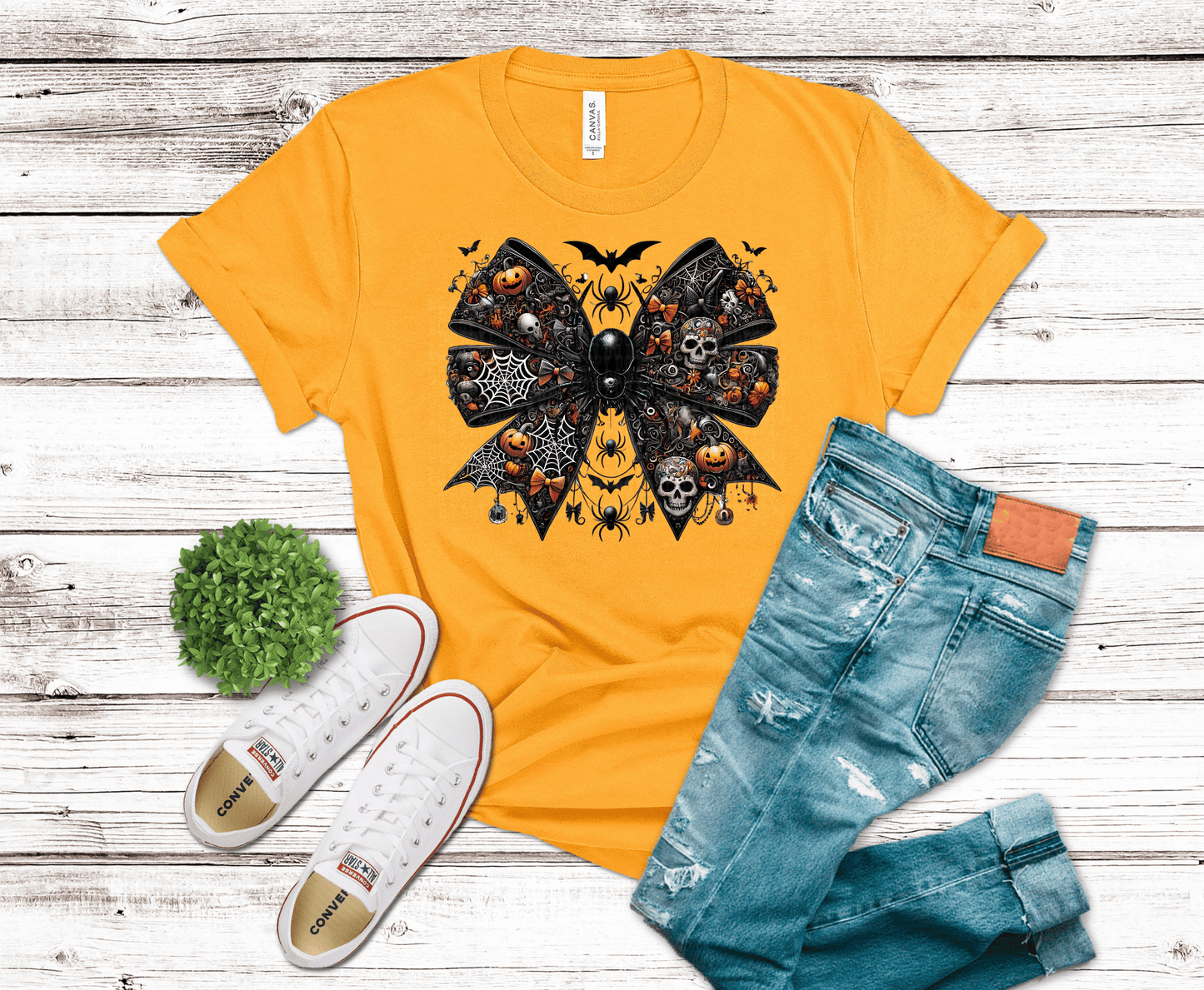 Premade DTF Transfer Gang Sheet For Graphic Tees | Halloween Bows